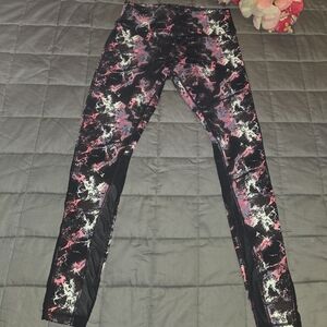 Pink and Black starry Lululemon leggings